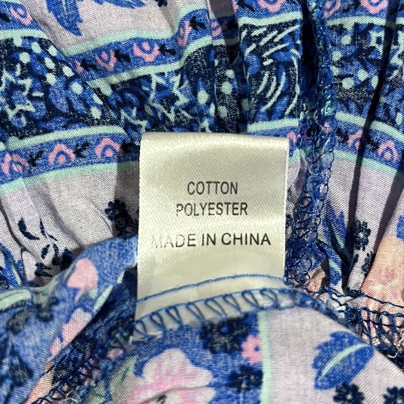 Shareen casual blue floral mini dress size 8 - Picture 8 of 10